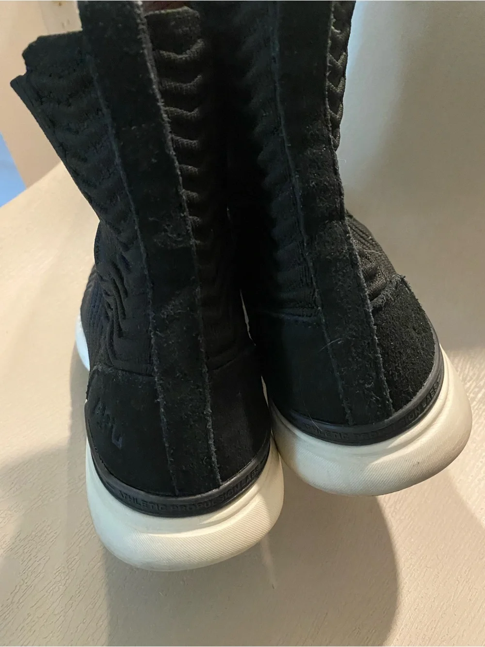 APL TechLoom Chelsea men black sneaker hightop shoe boot size 10